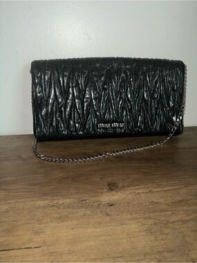 Miu Miu | Bags | Miu Miu Matelass Patent Leather Clutch Bag | Poshmark
